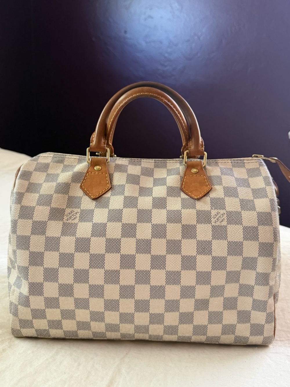Louis Vuitton Speedy 30 Damier Azur – Authentic w/ Receipt – Clean Exterior